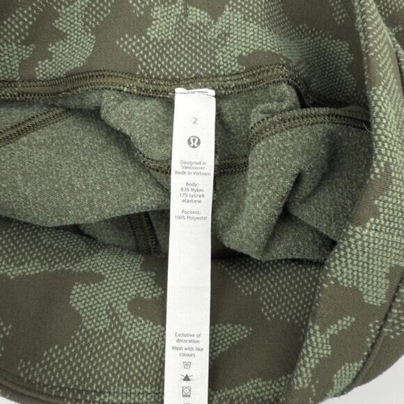 Lululemon Ready to Rulu Jogger 29" In Heritage Camo Dark Olive Green Twill 2 - Picture 8 of 9